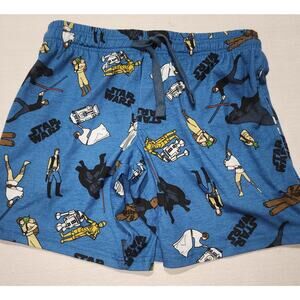 Star wars pajama shorts size small men's